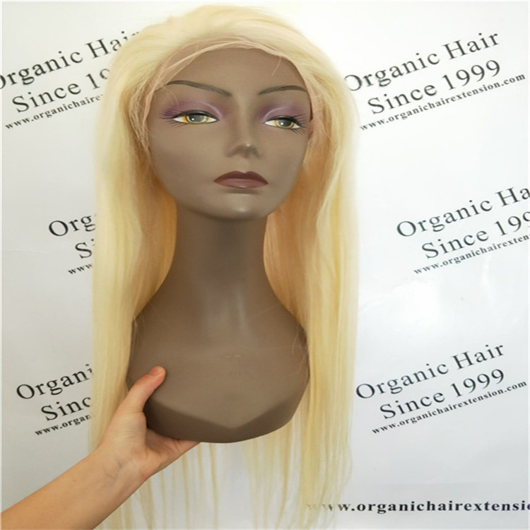 Cheap human hair blond front wig at wholesale price C19